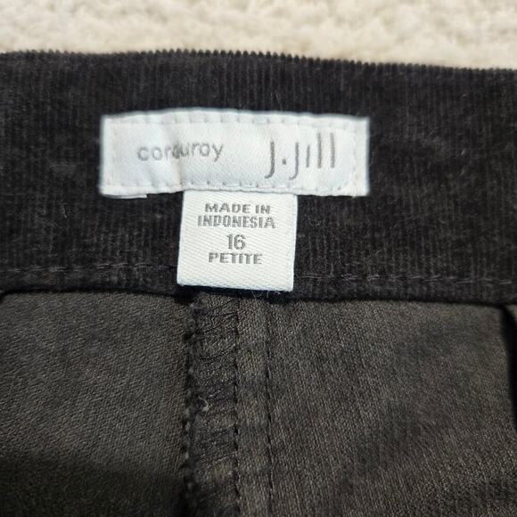 J. Jill Dark Brown Corduroy Pants Mid-rise Size 16P - Picture 5 of 11